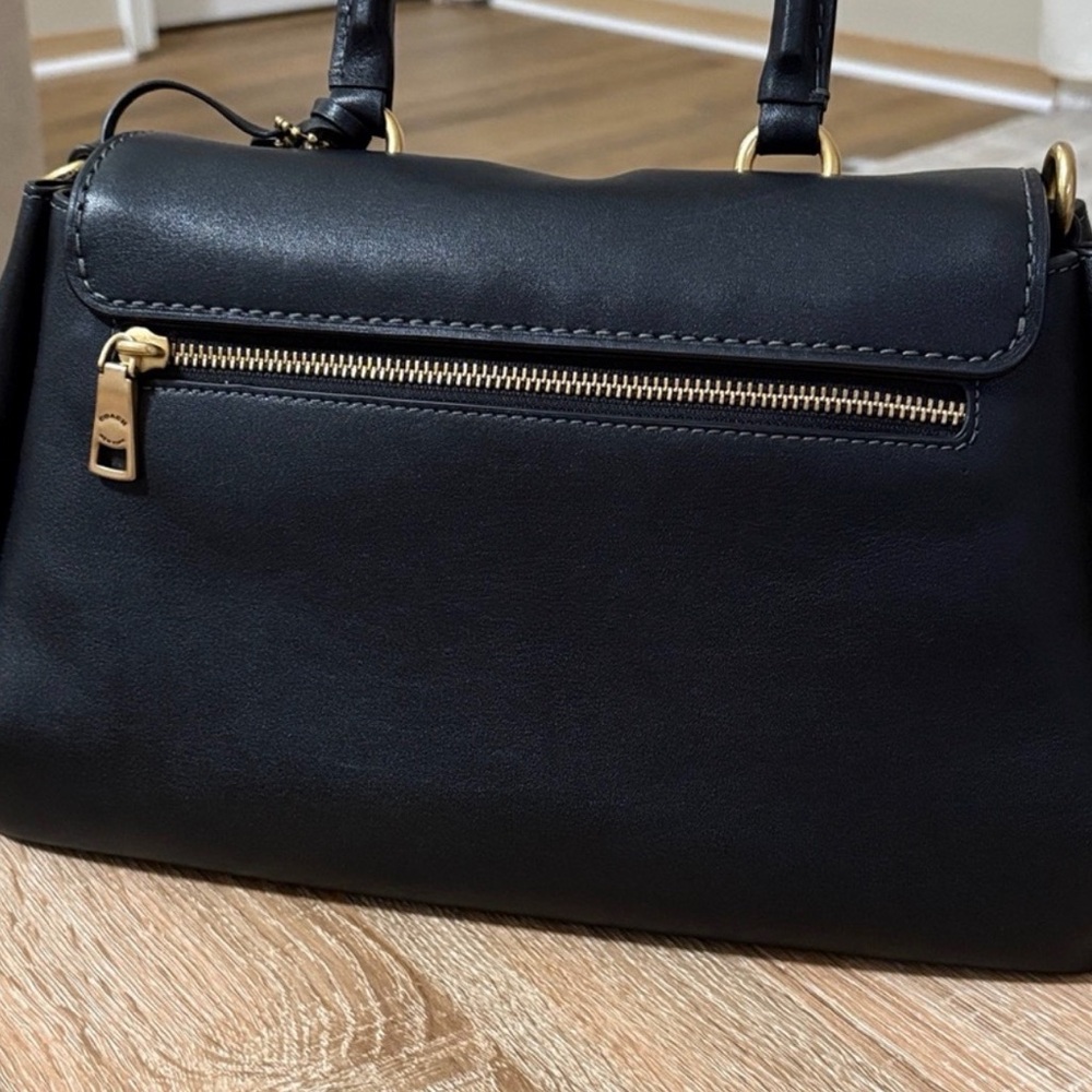 Coach Slouchy Rogue Top Handle Bag Black - Picture 3 of 11